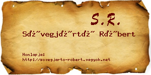 Sövegjártó Róbert névjegykártya